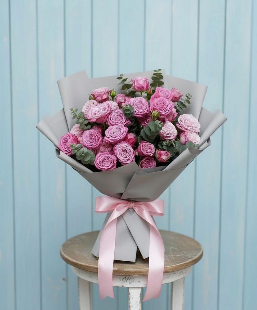 Композиция Яркий комплимент в Лопатино Букет цветов из: Розы в Лопатино