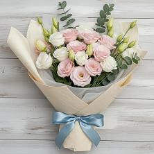 Букет шампанское в Лопатино Букет цветов из:  Лизиантусы в Лопатино