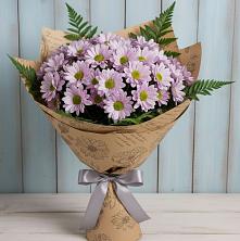 Букет соблазн в Лопатино Букет цветов из:  Хризантемы в Лопатино