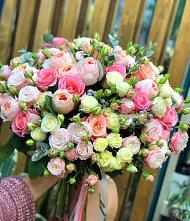 Букет розовый шик #REPLACE_PRED# Лопатино Букет цветов из:  Розы #REPLACE_PRED# Лопатино