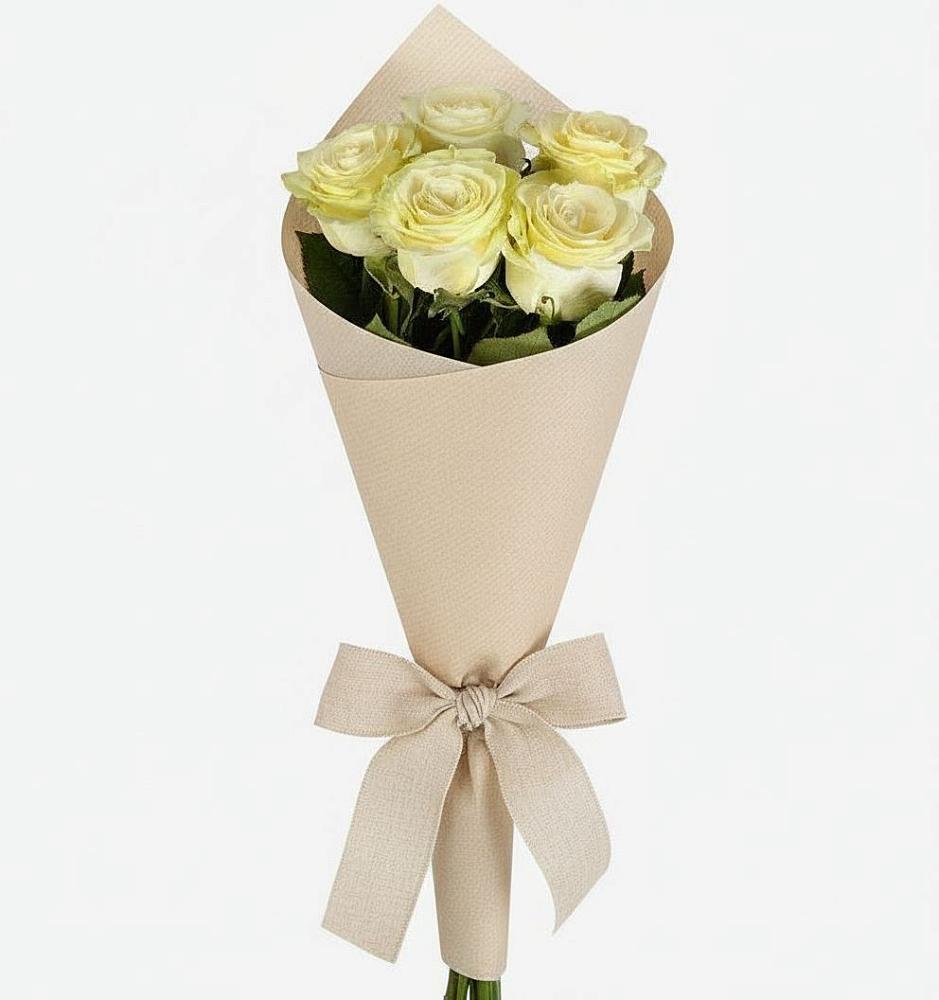 Букет белые крылья в Лопатино Букет цветов из: Розы в Лопатино