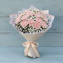 Букет Нежность рассвета в Лопатино Букет цветов из:  Гвоздики в Лопатино