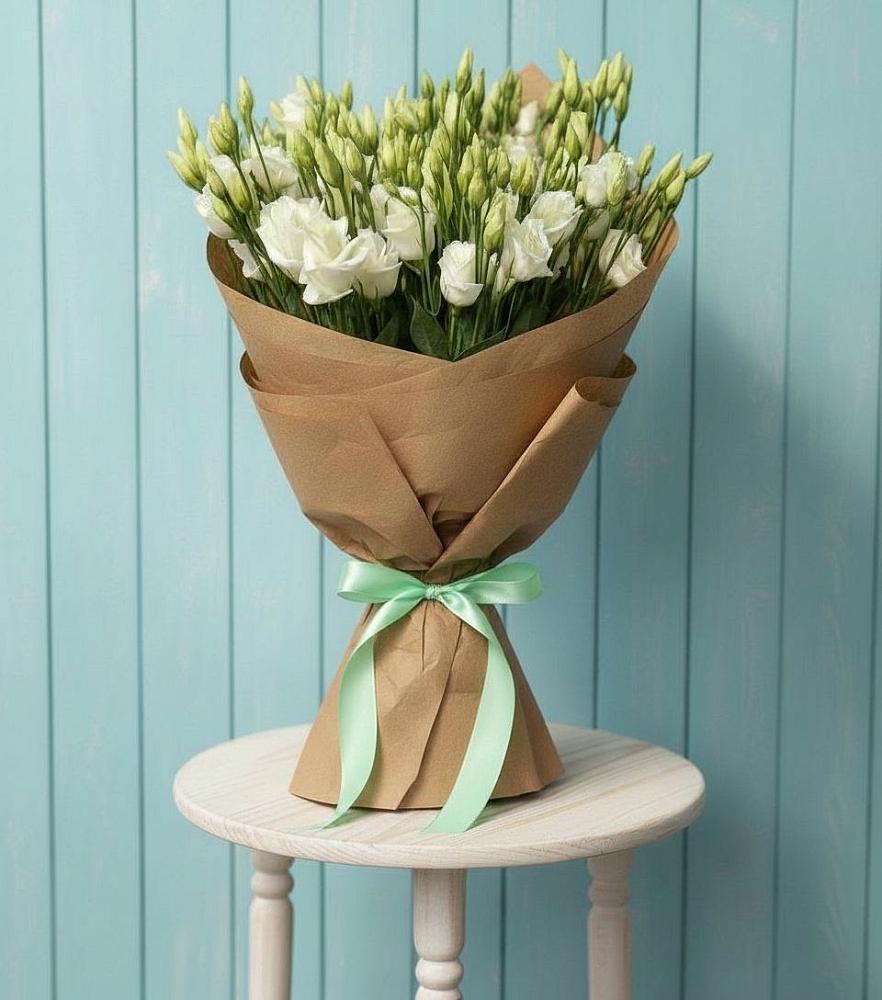 Букет Утренняя Свежесть в Лопатино Букет цветов из: Лизиантусы в Лопатино