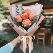 Букет персиковый аромат в Лопатино Букет цветов из:  Розы в Лопатино