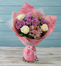 Букет комплимент в Лопатино Букет цветов из:  Герберы в Лопатино
