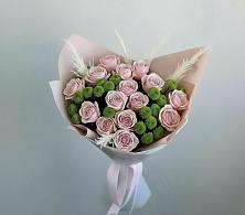 Букет доброе утро в Лопатино Букет цветов из:  Розы и Хризантемы в Лопатино