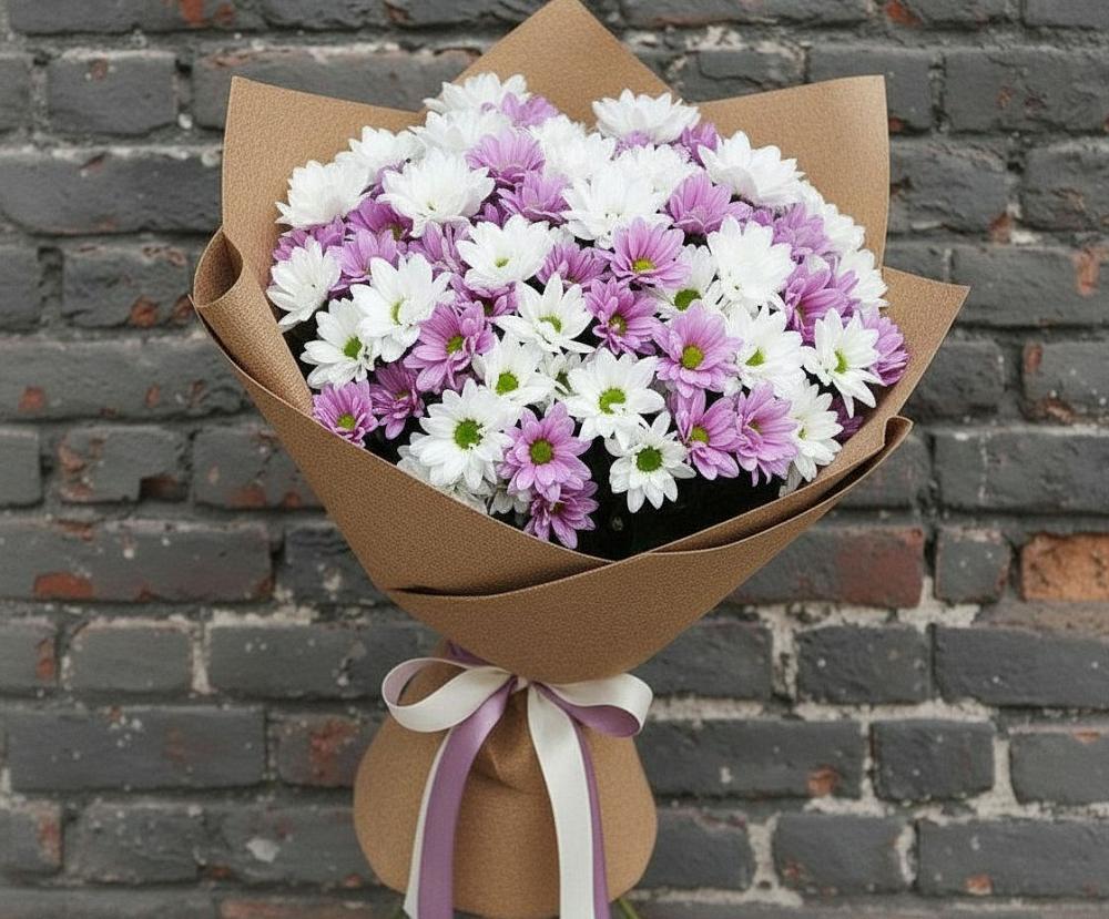 Букет грани совершенства в Лопатино Букет цветов из: Хризантемы в Лопатино