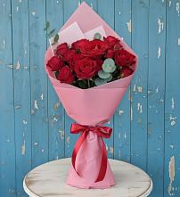 Букет красный бархат в Лопатино Букет цветов из:  Розы в Лопатино