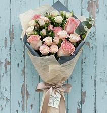 Букет нежный и розовый в Лопатино Букет цветов из:  Розы в Лопатино