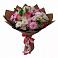 Букет Розовое очарование в Лопатино Букет цветов из: Хризантемы, Альстромерии и Розы в Лопатино
