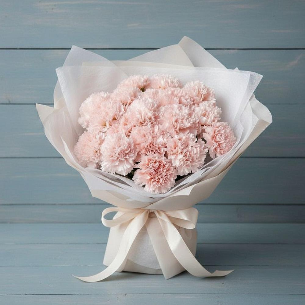 Букет розовые гвоздики в Лопатино Букет цветов из: Гвоздики в Лопатино