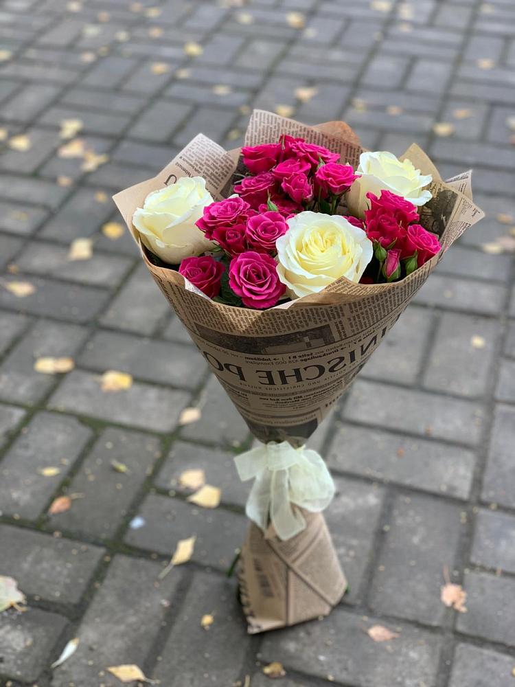 Букет Удивительный из роз в Лопатино Букет цветов из: Розы в Лопатино