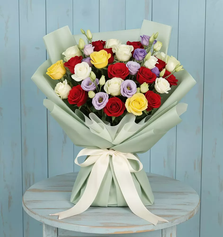 Букет Модная красотка в Лопатино Букет цветов из: Розы в Лопатино