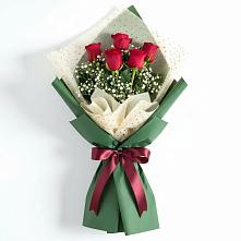 Букет рубиновое очарование в Лопатино Букет цветов из:  Розы в Лопатино