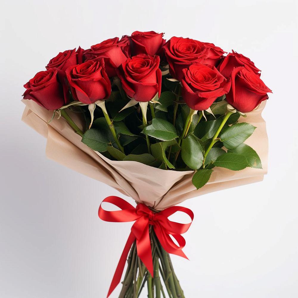 11 Красных роз Эдлесс Лав в Лопатино Букет 11 Красных роз Эдлесс Лав в Лопатино