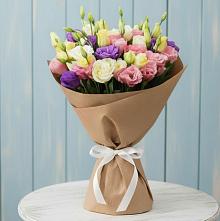 Букет Цветная эустома #REPLACE_PRED# Лопатино Букет цветов из:  Лизиантусы #REPLACE_PRED# Лопатино