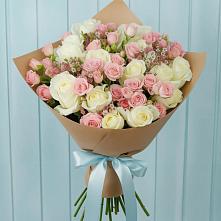 Букет романтичный подарок в Лопатино Букет цветов из:  Розы в Лопатино